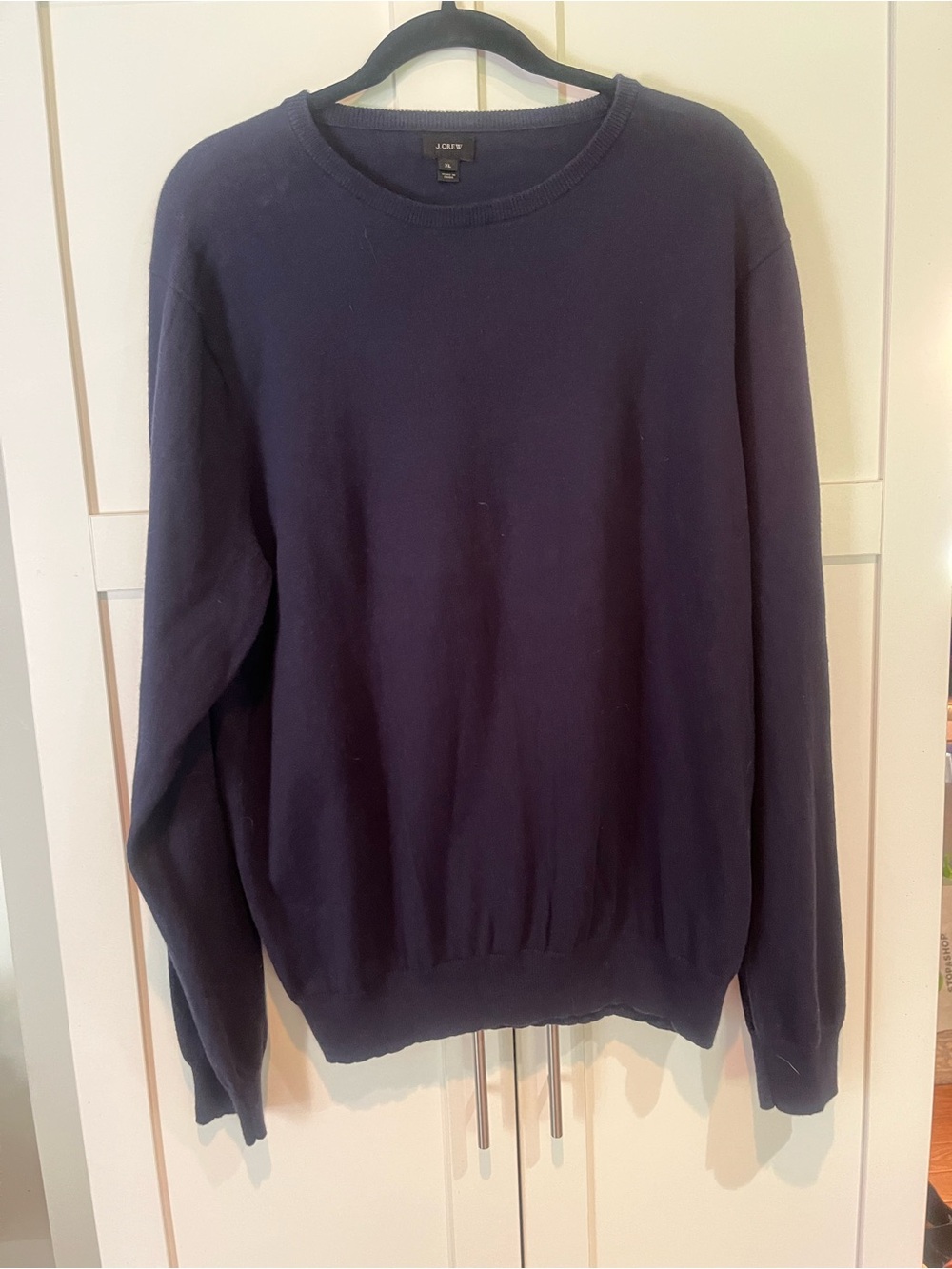 J. Crew Men's Dark Navy Crewneck Sweater